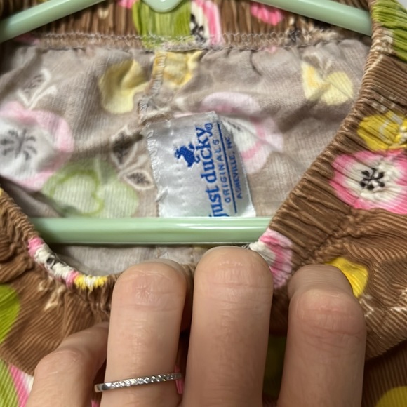 Apple pants! Corduroy with ruffle trim at ankle - Picture 2 of 4